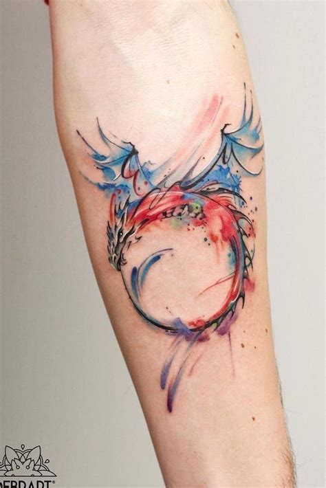 dragon tattoo watercolor|water dragon tattoo designs.